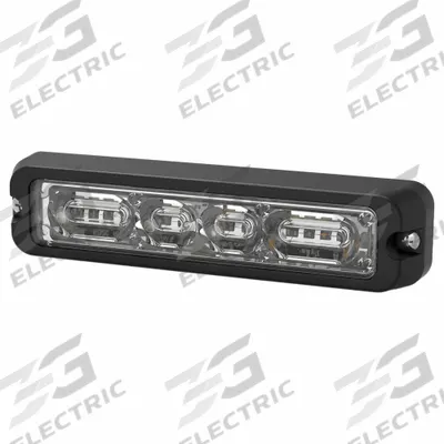 CODE 3 Vehicle Directional Light Bar: Perimeter Flashing Warning Light, Red/White - Emergency Vehicle Perimeter Lights