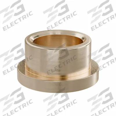 OILITE Flanged Sleeve Bearing: Bronze, SAE 841, 3/4 in Bore, 1 in OD, 5/8 in Lg - Lubricated General Purpose Metallic Flanged Sleeve Bearings