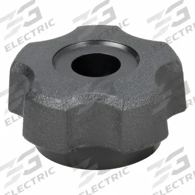 INNOVATIVE COMPONENTS Hand Knob: 5 Point, Plastic w/ Steel Thread, 3/8"-16 Thread - 5-Arm Knobs with Threaded Through-Hole