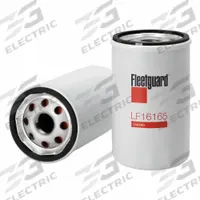 FLEETGUARD Oil Filter: 3/4"-16 Thread Size, 4 3/4 in Overall Ht, 4 3/8 in Overall Lg, Diesel Fuel (MPN LF16165). Key specifications — Brand: FLEETGUARD; Compatible Vehicle Make: Cummins Engine; Media Material: Cellulose.