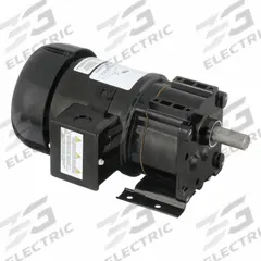 DAYTON AC Gearmotor: Parallel, Single Output Shaft, 3-Phase, TEFC, 155 RPM, 91.7 in-lb Max Torque (MPN 4ZJ55). Key specifications — Inverter Rated: Yes; Brand: DAYTON; Full Load Current: 0.75 A.