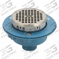 ZURN Floor Drain: 5 in Overall Dia, 2 in Nominal Pipe Size, Cast Iron, Nickel Bronze, Slotted, Round (MPN GR-FR05NI-C2N-PS-CC). Key specifications — Brand: ZURN.