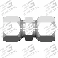 WEATHERHEAD Compression Fitting Union: 1 1/2 in OD Size, 1 7/8-12 x 1 7/8-12 Thread Size, Steel (MPN 7305X24X24). Key specifications — Brand: WEATHERHEAD; Series: Ermeto Flareless.