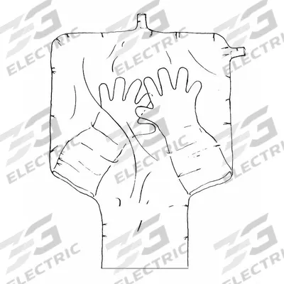 GLAS-COL Glove Bag: 37 in Overall Lg, 37 in Overall Wd, 25 in Overall Ht, Polyethylene - Glove Bags