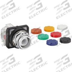 DAYTON Extended Push Button Operator: Non-Illuminated, Extended Profile, Metallic, 30 mm, 1NO/1NC (MPN 30G447). Key specifications — Brand: DAYTON; Action: Momentary; Series: Dayton; Terminal Connection: Pressure Plate; Push Button Material Type: Metallic.