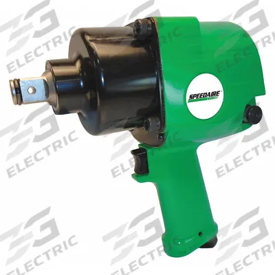 SPEEDAIRE Air Impact Wrench: Full-Size, 3/4 in Drive, Pistol-Grip, Square, 3/8 in NPT Air Inlet - Pistol-Grip Air-Powered Impact Wrenches with Standard Anvils