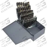 CLE-LINE Mechanics Length Drill Bit Set: 29 Pc, 1/16" to 1/2", 135° Split Point, Black Oxide HSS (MPN C21162). Key specifications — attr1238911: Metal Index.