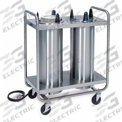 LAKESIDE Plate Dispenser Cart: Heated, 9 1/8 in Plate Size, 38 3/8 in Overall Ht - Heated Plate Dispenser Carts