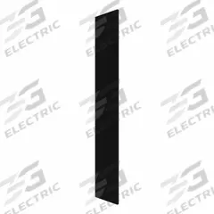 HADRIAN Pilaster: Solid Plastic HDPE, Plastic, Black, 80 1/2 in Ht, 3 in Wd, 1 in Thick (MPN X41003-211). Key specifications — Door Swing: Left Hand In/Right Hand Out; Brand: HADRIAN; Color: Black; Finish/Texture: Plastic.