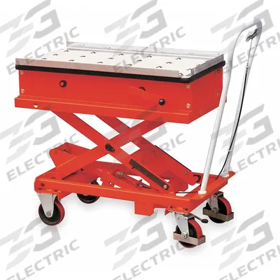 Dayton Scissor Lift Table: 1,540 lb Load Capacity, 40 in L x 20 in W - Easy-Transfer Scissor-Lift Tables