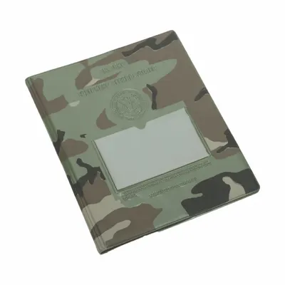 SKILCRAFT Pocket Folder: Vinyl, 10 in Ht, 8 in Wd, Camouflage - Pocket Folders