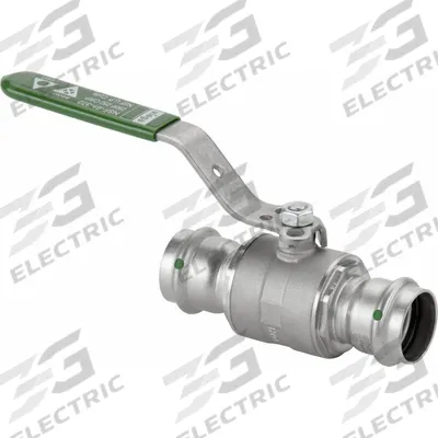 VIEGA PROPRESS Manual Two-Way Ball Valve: 3/4 in Nominal Valve Size, 316 Stainless Steel - Stainless Steel Ball Valves