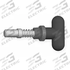 Weld Mount Retractable Spring Plunger: Rounded T-Knob, 0.375 in Plunger Wd (MPN GI3/8-1.5-B-TR6). Key specifications — Brand: INNOVATIVE COMPONENTS; Barrel Diameter: 1 in; Barrel Length: 1.5 in.