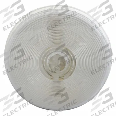 GROTE Dome Light: Round, 12V DC, Incandescent, Clear, White, 4 5/16 in Overall Dia - Round Dome Lights