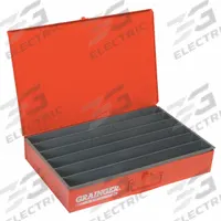 Compartment Drawer: 18 3/8 in x 12 1/2 in x 3 1/8 in, 3 1/16 in x 17 1/2 in x 1 7/8 in, 0 Dividers (MPN 125-17-S1158). Key specifications — Color: Red; Compartment HxWxD: 3 in x 17-1/2 in x 1-7/8 in; Number of Compartments: 6; Removable Dividers: No; Compatible Manufacturer Model Number: 303-95-D952; Brand: DURHAM MFG.