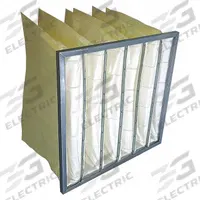 GRAINGER Pocket Air Filter: 24 in x 24 in x 12 in, MERV 14, Yellow, Synthetic, 6 Pockets (MPN 2JUW6). Key specifications — Display Sell UOM: EA; Brand: GRAINGER; Media Material: Synthetic; Performance Rating: MERV 14.