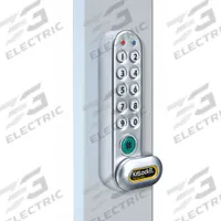 CODELOCKS Electronic Keyless Lock: Powder Coated, Cam Latch, 1 5/16 in Body Ht, 5 3/8 in Body Wd (MPN KL1060SG-NC). Key specifications — Finish: Powder Coated; Latch Type: Cam Latch; Brand: CODELOCKS; Manufacturer Part Number: KL1060SG-NC.