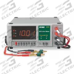 EXTECH Milli Ohmmeter: 20 microohm to 20 kiloohm, Digital, No Output, Low Resist (MPN 380560). Key specifications — Brand: EXTECH; IP Rating: Not Rated; CAT Safety Rating: Not Rated; Tester Type: Milli Ohmmeter.