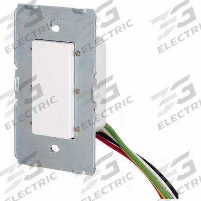 HUBBELL Wall Switch: Touch Switch, 3-Way, Maintained, White, 120/277V AC - Tap Touch Wall Switches