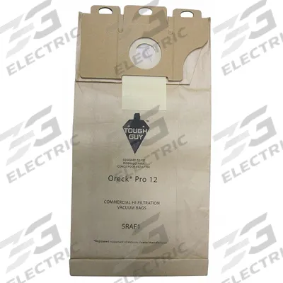 APPROVED VENDOR Vacuum Bag: Oreck, Dry, Paper, 2-Ply, Std - Upright Vacuum Bags