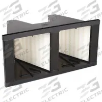 GRAINGER V-Bank Air Filter: 12 in x 24 in x 12 in, Fiberglass, Single Header, 2 Vs, MERV 14 (MPN 4PY71). Key specifications — Brand: GRAINGER; Frame or Header Material: Plastic; Media Material: Fiberglass; Filters Out: Droplet Nuclei.