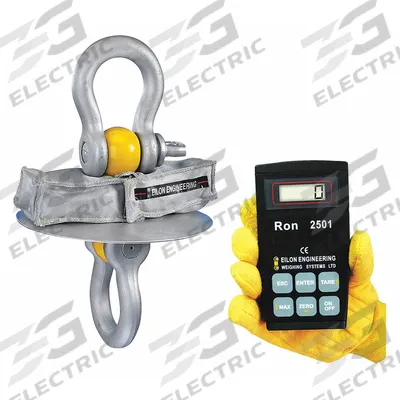 RON CRANE SCALES Crane Scale: 6,000 lb Wt Capacity - Imperial, +/-0.1% Accuracy, 2 lb - Dynamometers
