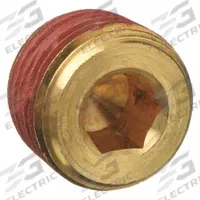 PARKER Plug: Hex Drive Cored Plug, 1/8 in, NPT Threaded, 1,000 psi, 5/16 in Lg, C36000 Brass (MPN VS219P-2). Key specifications — Maximum Operating Pressure: 1,000 psi.