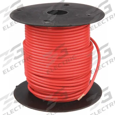 GROTE Primary Automotive Wire: GPT, 500 ft, 1 Conductor, 16 AWG, Red - PVC-Insulated General Purpose Primary Wires