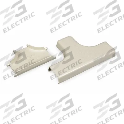 LEGRAND Tee: 400, 1 in Wd, 1/2 in Ht, Plastic - Tees for Nonmetallic Single-Channel Raceways