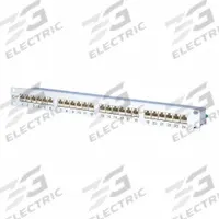 METZ CONNECT Patch Panel: Rack, Anodized Aluminum, RJ45, 180° Mounting Angle, 24 Ports, Unequipped (MPN 130855-E). Key specifications — Housing Material: Anodized Aluminum; Includes Connector: Unequipped; Mounting Type: Rack; Product Type: Patch Panel; Connector Color: Silver; Connection Type: RJ45.