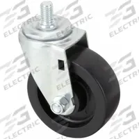APPROVED VENDOR Stem Caster: 3 1/2 in Wheel Dia., 1 1/4 in Wheel Wd, Swivel, Swivel, Polyolefin (MPN 32J815). Key specifications — Brand: APPROVED VENDOR; Thread Size: 1/2"-13; Wheel Bearing Type: Delrin; Wheel/Tread Color: Black; Roll Up: Swivel.