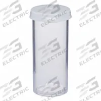 APPROVED VENDOR Vial with Cap: Sample, Polystyrene, 18.48 mL, 28.6 mm Body Dia, Non-Sterile, Round (MPN VIAL-5C-10). Key specifications — Sub-brand: plastic vials; Self-Standing: Self-Standing; Brand: APPROVED VENDOR; Vial Type: Sample; Body Color: Colorless; Includes Closure: Yes; Bottom Shape: Round; Thread Location: External.