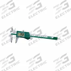 INSIZE Digital Caliper: 0 in to 6 in /0 mm to 150 mm, +/- 0.0012 in Accuracy, Cabled/Wireless (MPN 1110-200B). Key specifications — attr1185476: INSIZE; attr1185436: Certificate of Inspection with NIST Traceability; attr1185475: Not Rated; attr1185429: +/- 0.0012 in; attr1185430: 0.0005 in/0.01 mm; attr1218557: Transmitter Required; attr1220488: Not Included.