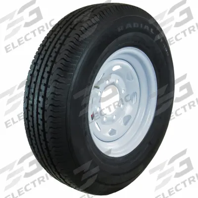 HI-RUN Trailer Tire Wheel Assembly: Street Tire and Wheel Assembly, 16X6 8-6.5 Tire Size - Street Tire & Wheel Assembly