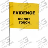CORTECH Evidence Flag: Evidence Do Not Touch, Plastic, Yellow, 100 PK (MPN 35031). Key specifications — Material: Plastic; Color: Yellow; Product Type: Evidence Flag; Brand: CORTECH.