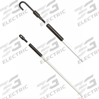 IDEAL Fish Stick: 10 AWG Max Wire Capacity, 24 AWG Min Wire Capacity, 1/4 in Rod Dia - Standard Fish Sticks