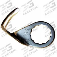 FEIN Oscillating Scraper Blade: 1 in Blade Wd, 1 1/16 in Blade Lg, Hooked, Steel, 2 Pieces, 2 PK (MPN 63903076016). Key specifications — attr1097478: Steel; attr1097483: Hooked; attr1097499: FEIN.