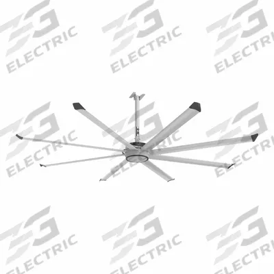 BIG ASS FANS Ceiling Fan: 42,257 cfm Airflow, 10 ft Blade Dia, Variable Speeds - Industrial HVLS Ceiling Fans