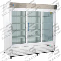 AMERICAN BIOTECH SUPPLY Pharmacy Refrigerator: 69 cu ft, Upright, 2°C to 7°C, 33 1/4 in Overall Dp (MPN PH-ABT-HC-S69G). Key specifications — Door Opening Style: Sliding; Color: White; Alarm Type: Temperature; Manufacturer Part Number: PH-ABT-HC-S69G; Brand: AMERICAN BIOTECH SUPPLY; Product Type: Pharmacy Refrigerator; Door Type: Sliding Glass; Refrigerant Type: R-290.