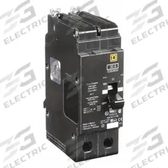 SQUARE D Miniature Circuit Breaker: 30 A, 277/480V AC, Single Phase, 18kA at 277/480V AC, 2 Poles (MPN EDB24030). Key specifications — Phase: Single; Amps: 30 A; AC Voltage Rating: 277/480V AC; Max. AIR Rating: 18kA at 277/480V AC; For Use With: Square D NF Panelboards; Brand: SQUARE D.