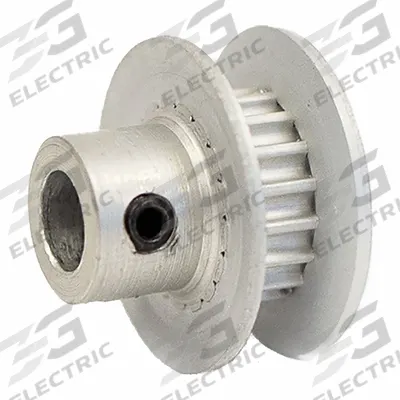 Dayton Timing Pulley: Modified Curvilinear, Fixed, For GT Timing Belt Section - GT Section Fixed-Bore Timing Pulleys with Hub