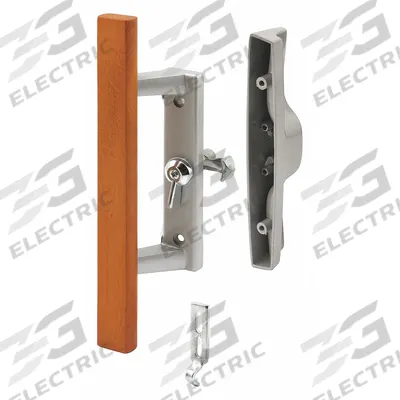 PRIME-LINE Sliding Door Lock: 2 1/8 in Lg, 1/8 in Wd - Recessed Handles for Sliding Doors