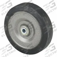 APPROVED VENDOR Caster Wheel: 9 13/16 in Wheel Dia., 2 1/2 in Wheel Wd, Rubber, 1,870 lb Load Rating (MPN SE 250/25K-BB0.75). Key specifications — Wheel Core Material: Steel; Wheel/Tread Color: Black; Brand: APPROVED VENDOR.