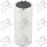 WESTWARD Socket: Metric, 1/2 in Drive Size, 14 mm Socket Size, 12-Point, Deep, Chrome, Socket (MPN 53YV44). Key specifications — attr1204417: WESTWARD; attr1204392: Chrome.
