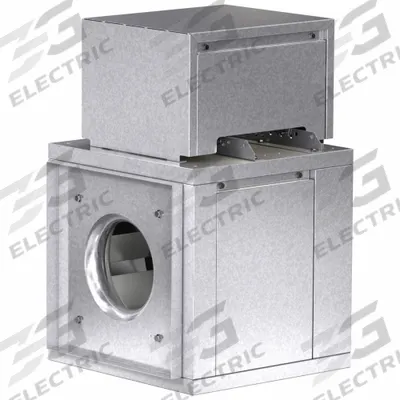 Dayton In-Line Duct Blower: 13 in Wheel, Belt Drive - Belt-Drive Blowers without Drive