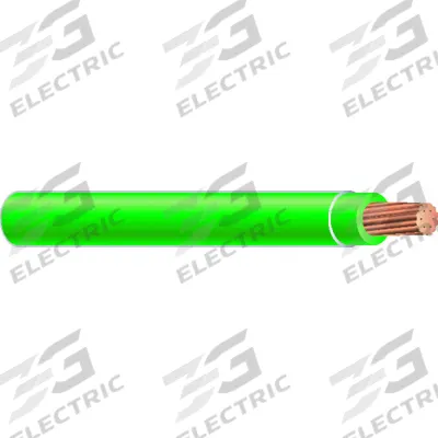 SOUTHWIRE Wire: Copper, 14 AWG, 1 Conductors, Stranded, Green/Yellow, 500 ft Lg - Copper THHN/THWN Building Wires