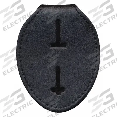 HEROS PRIDE Badge Holder: 3 in x 3 3/4 in, Black - Badge Holders
