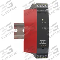 RED LION Frequency to Analog Converter: DIN Rail Mounting, 4.09 in Overall Dp, 4.29 in Overall Ht (MPN IFM0001). Key specifications — attr1052074: RED LION; attr1052072: IFM0001; attr1052095: DIN Rail.