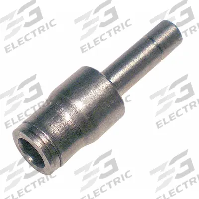 LEGRIS Push-Fit Adapter Fitting: 6 mm OD x 1/4 in OD Size, Push-to-Connect x Push-to-Connect - Nickel-Plated Brass Tube Fittings