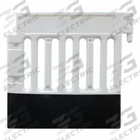 APPROVED VENDOR Pedestrian Barricade: Manual Carry, 38 in Ht, 3 9/16 ft Lg, 15 1/4 in Wd, White (MPN CSP-SW38-W-ADA35B). Key specifications — Brand: APPROVED VENDOR; Portability: Manual Carry; Material: Polyethylene; Message: No Legend; Includes: Self-Weighted Base; Finish: Unfinished; Connecting Option: Non-Interlocking; ADA Compliance: Yes.